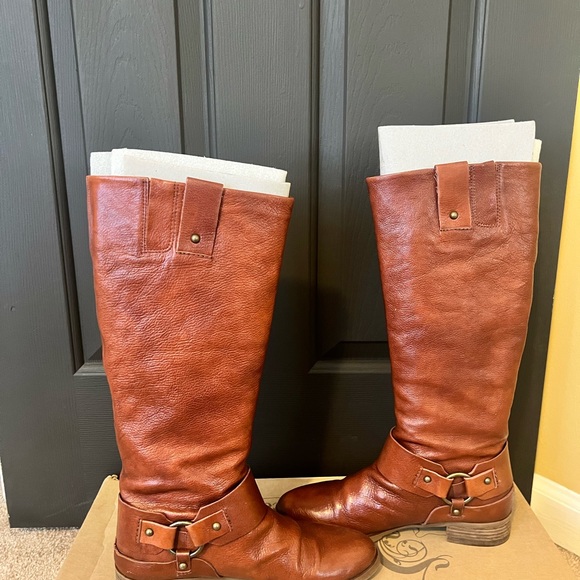 Nine West Brown Knee Boots Size 9.5 - Picture 6 of 7